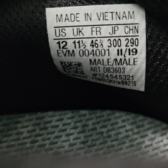 Adidas Black Men's Sneakers  EVM 004001 - Picture 8 of 8